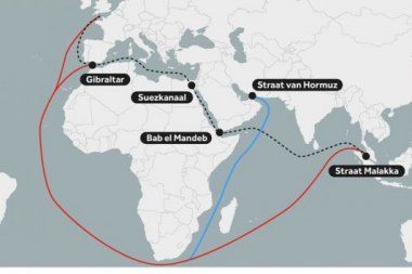 Update betreft Rode Zee-vaarroute en alternatieve routes